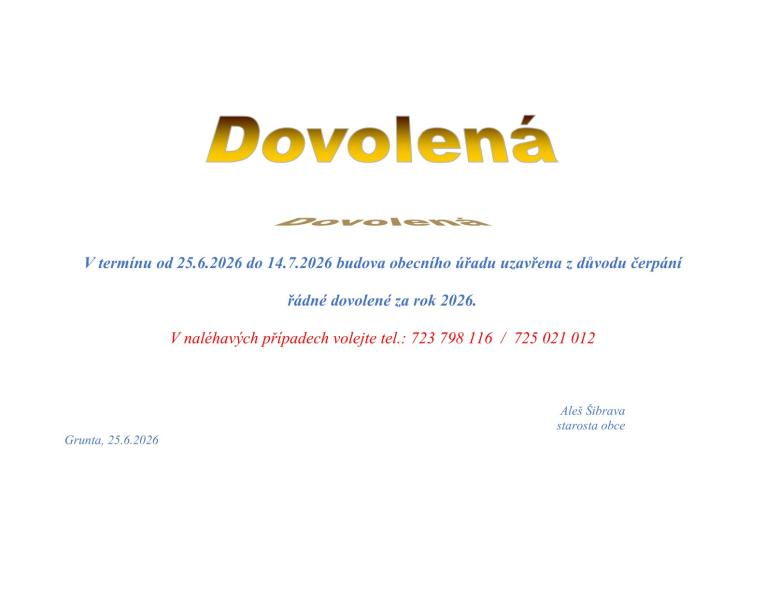 Dovolená